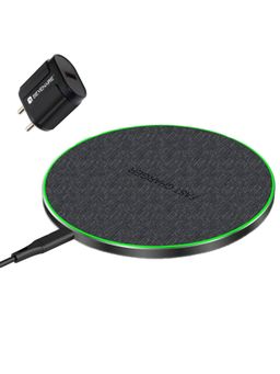 SEVENAIRE - W17 15w Fast Wireless Charging Pad For i-Phone 8 to 13, Galaxy S8 to S22 with 18W Adapter
