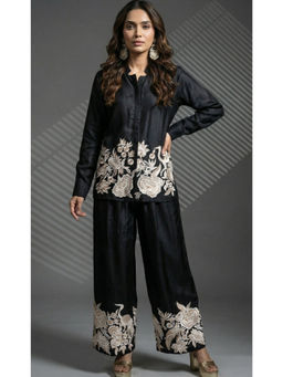 Ellemora - Black Silk Thread Work Co-ord