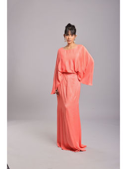 Ellemora - Coral Breeze Cape Top With Skirt