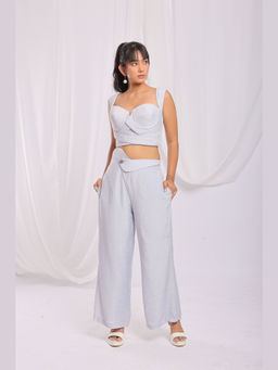 Ellemora - Graphite Glamour Corset With Palazzo