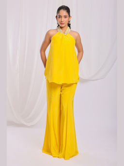 Ellemora - Marigold Majesty Halter Top With Pant