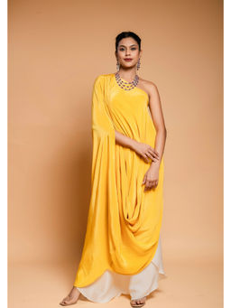 Ellemora - Yellow Cowl Top and Palazzo