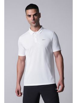 Reebok - White Men's Polo T-Shirt