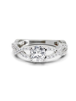 Sparkles - White Gold Lab Grown 39 Diamond Infinity Ring 14Kt 1Ct