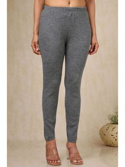 Soch - Womens Charcoal Acrylic Solid Pant