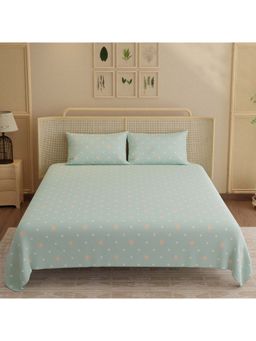 Boutique Living - Indo Musk Kasturi Cotton 200TC Grey Bedsheet with 2 Pillow Covers (King)