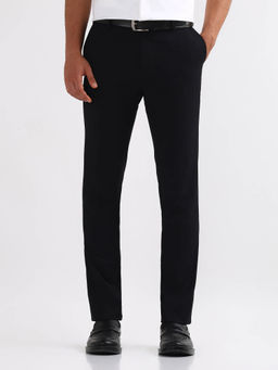 Arrow - Black Textured Dobby Trouser