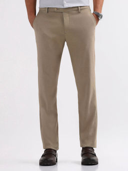 Arrow - Brown Textured Dobby Trouser