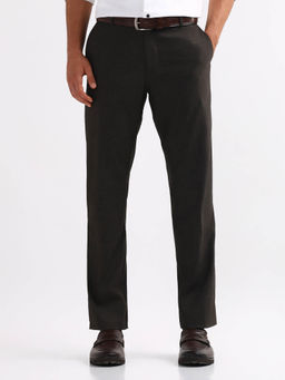 Arrow - Brown Textured Dobby Trouser