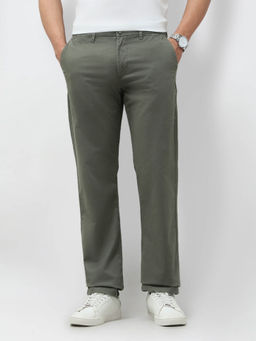 U.S. POLO ASSN. - Green Mid Rise Satin Trouser