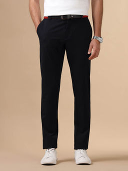 U.S. POLO ASSN. - Navy Blue Mid Rise Satin Trouser