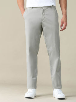 U.S. POLO ASSN. - Grey Textured Dobby Trouser