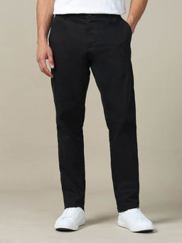 U.S. POLO ASSN. - Black Textured Dobby Trouser