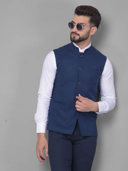 CRIMSOUNE CLUB - Mens Navy Blue Waistcoat