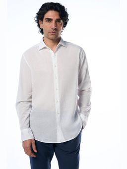 TERRA LUNA - Harrison Ls Khadi White Shirt