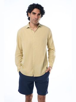 TERRA LUNA - Harrison Ls Khadi Beige Shirt