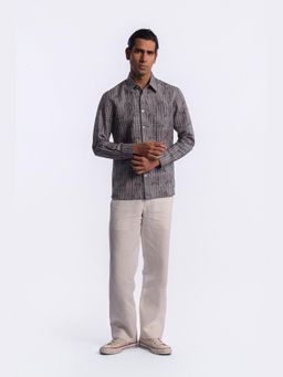 Rohit Bal - Grey Digital Print Shirt