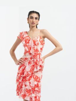 MANDIRA WIRK - Women Pink Mirrai Printed Dress