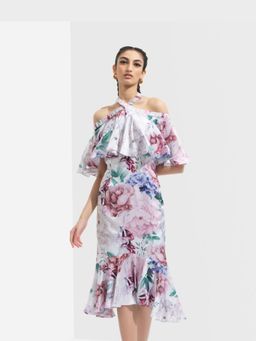 MANDIRA WIRK - Women Iris Multi Colour Printed Dress
