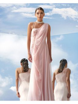 MANDIRA WIRK - Women Peach Tonal Tune Desire Dress