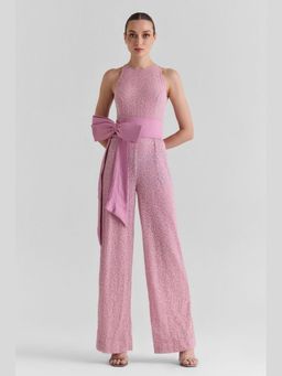 ZABELLA - Pink Amelie Lace Jumpsuit