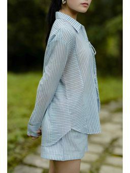 Five Thirty Somewhere - Blue Between Lines Full Sleeves Shirt
