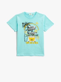 Koton - Boys Mint Green T-shirt