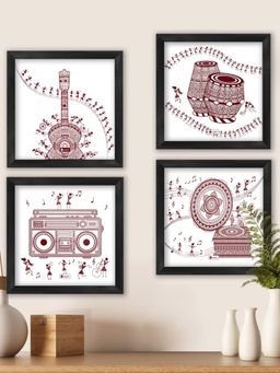 Indigifts - Home Wall Decorations Items Music Lover Artistic Print Poster Frames ,Home Décor