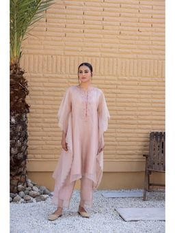 Janki India - Pink Kaftan with Pant (Set of 2)