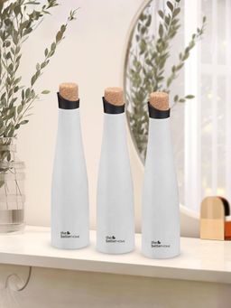 The Better Home - Insulated White Cork Bottle 500ml Pack of 3