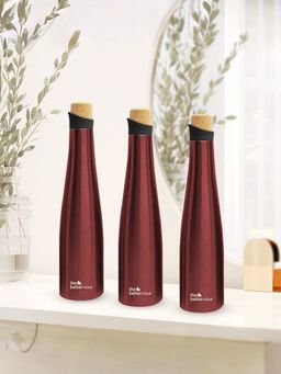 The Better Home - Insulated Wine Cork Bottle 500ml Pack of 3