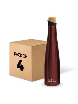 The Better Home - Insulated Wine Cork Bottle 500ml Pack of 4