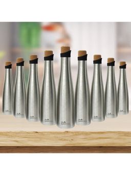 The Better Home - Insulated Silver Cork Bottle 750ml Pack of 9