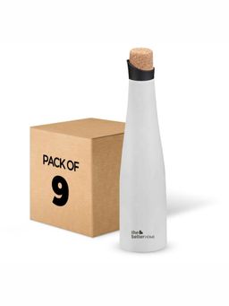 The Better Home - Insulated White Cork Bottle 500ml Pack of 9