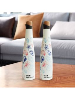 The Better Home - Pouring Insulated Bottle White 500ml Pack of 2
