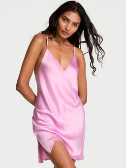 Victoria's Secret - Satin Open-Back Slip Dress