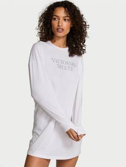 Victoria's Secret - 100% Cotton Long-Sleeve Sleep Tee