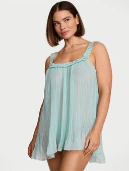 Victoria's Secret - Dream Angels Pleated Ruffle Babydoll Set