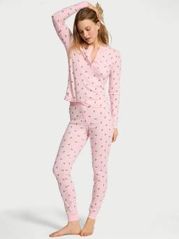 Victoria's Secret - Cozy Pointelle Henley Long Pyjama Set