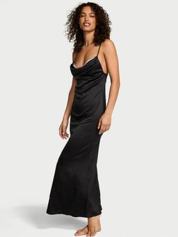 Victoria's Secret - Very Sexy Satin Sparkle Draped Maxi Slip