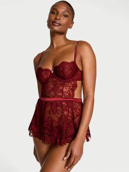 Victoria's Secret - Dream Angels Wicked Twinkle Lace Unlined Apron Set