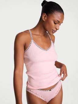 Victoria's Secret - Pink Flirty Cotton Rib Camisole