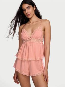 Victoria's Secret - So Soft Modal Lace-Trim Cami and Shorts Set