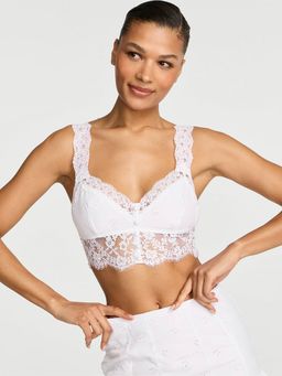 Victoria's Secret - White Dream Angels Butterflies Eyelet and Lace Bralette