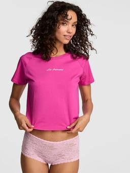Victoria's Secret - PINK Cotton Raglan Sleep Tee