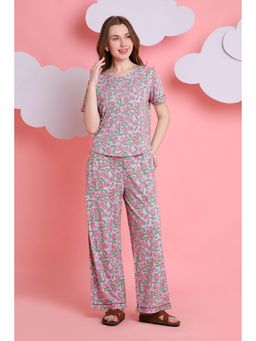 Tuna London - Pink Floral Print Love Top and Pant