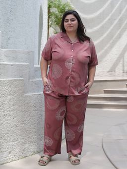 TITTLI - Women's Digital Rayon Printed Shirt and Pyjama Night suit