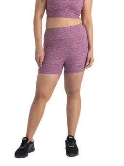 Hunnit - Safaric Chic 4 Way Stretchable High Waist Sweat Proof Active Shorts