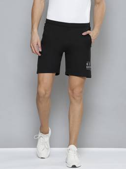 Alcis - Men Black Slim Fit Training Or Gym Sports Shorts