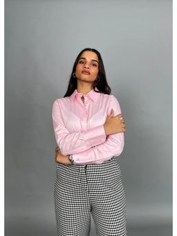 Make believe by Ritika - Classic Baby Pink Delicate Shirt